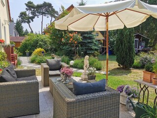 Terrasse am Haus Südseite