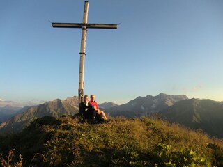 Sonnenuntergang am Hausberg Höferspitze