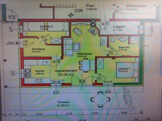 Appartamento per vacanze Leogang Pianta del piano 28