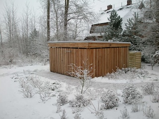 Radschuppen im Winter
