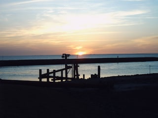 Sonnenuntergang an der Mole