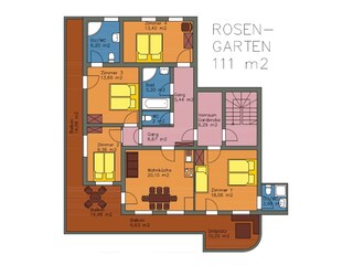 Vakantieappartement Stumm Grondplan 22