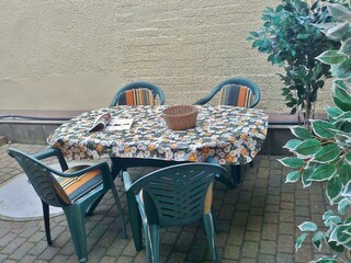 Sitzecke auf der Terrasse