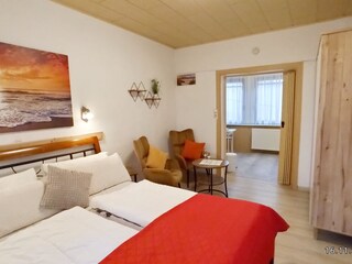 FeWo 3, wohnen und schlafen