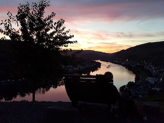 Sonnenuntergang am Lieblingsplatz ins Zell