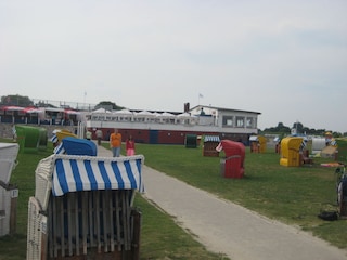 Blick auf das Strandcafe Rondell