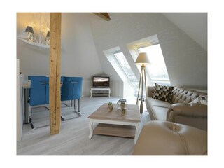 Muschel Whg. Schildkröte - Blick in den hellen Wohn-/ Essbereich