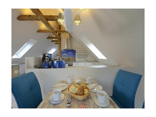 Muschel Whg. Schildkröte - Blick vom Esstisch in der Küchenbereich