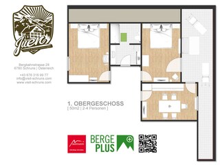 Appartamento per vacanze Schruns Pianta del piano 14