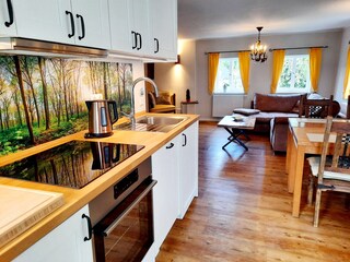 Voll ausgestattete Küchenzeile