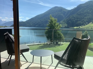 Blick vom Balkon