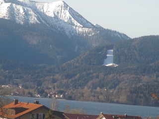 Aussicht auf den Tegernsee und Hirschberg