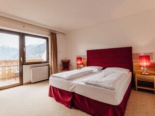 Schlafzimmer im Apartment Tirol