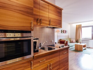 Küchenzeile im Apartment