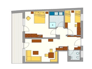 Appartamento per vacanze Schenna Pianta del piano 9