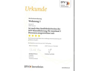 Klassifizierungsurkunde