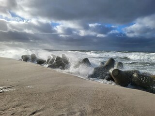 Tetrapoden am Weststrand