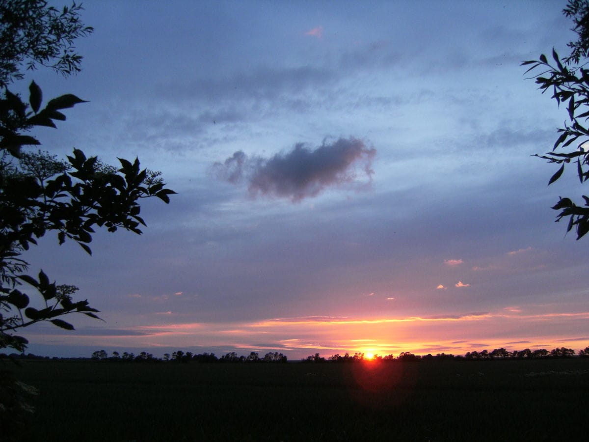 Abendstimmung am Unterlauf der Warft