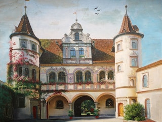 Rathaus von Konstanz nach Öl-Gemälde von Hasso R.Haug