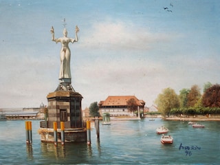 Hafeneinfahrt mit Imperia und Konzil im Hintergrund