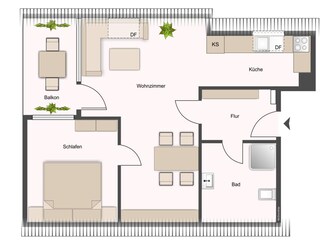 Ferienwohnung Stickenbüttel Grundriss 23