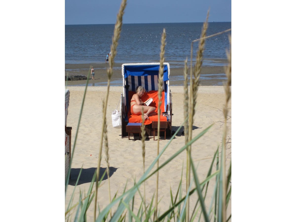 Strandkorb am Strand