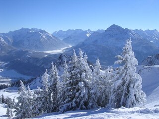 Winterlandschaft - Hahnenkamm m. Blick a. d. Thaneller