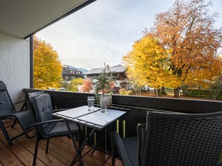 Balkon im Herbst