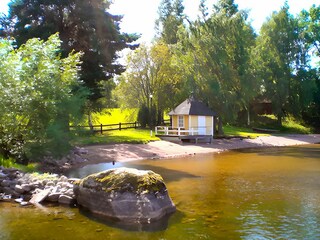 eigener Badestrand des "Ribbingshof"