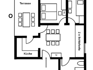 Vakantieappartement Bensheim Grondplan 41