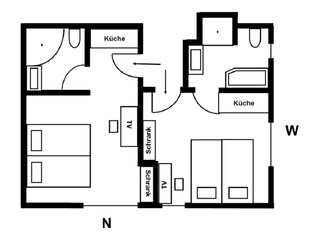 Appartamento per vacanze Bensheim Pianta del piano 42