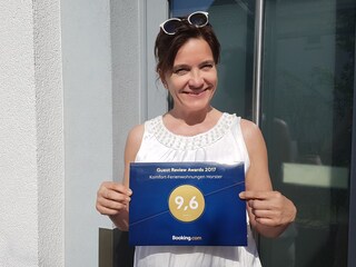 Gäste geben uns 9,6  (von 10) Punkten