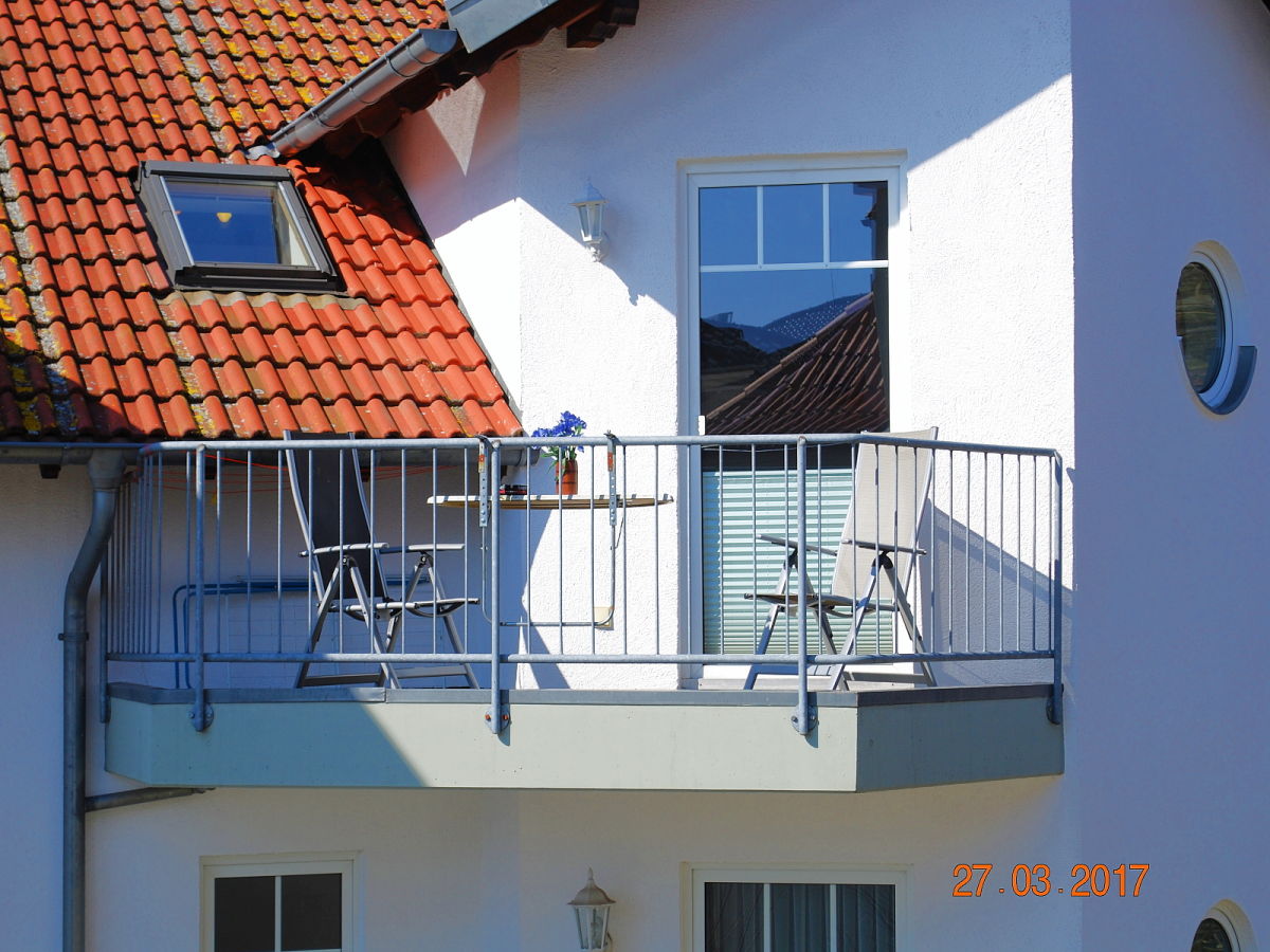 Außenblick auf den Balkon