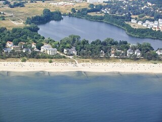 Blick von der Ostsee zur Strandoase