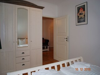 2. Blick in das Schlafzimmer