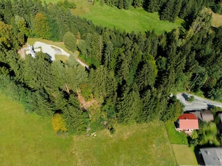 Drohnenaufnahme oben