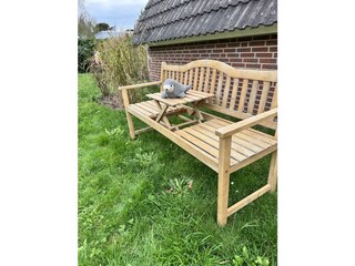 Bank im Garten