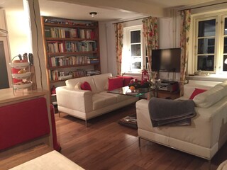 Wohnbereich Ledercouchs