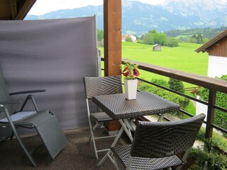 Südbalkon mit Panorama