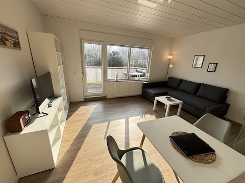 Ferienwohnung Haus Seeigel, Stranddistel mit Balkon
