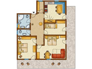 Appartamento per vacanze Kiens Pianta del piano 21