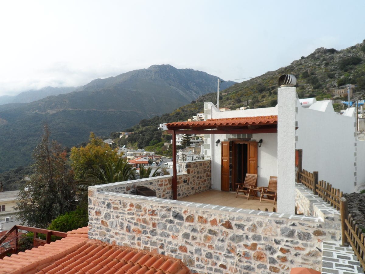 Villa Aretousa Dachterrasse