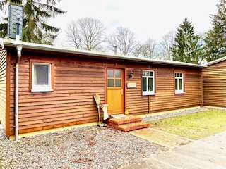 Außenansicht Blockhaus Schwan
