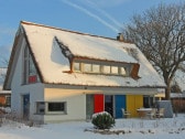 Haus Nordstrand im Winter