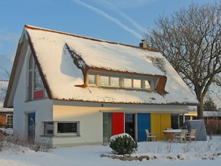 Haus Nordstrand im Winter