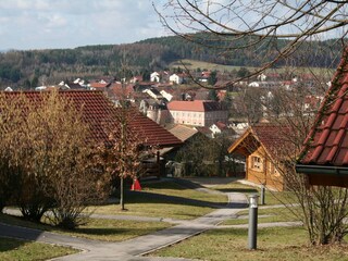 Blick aus dem Ferienpark auf Stamsried