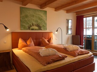 Schlafzimmer Wohnung "Frieda" mit Boxspringbett