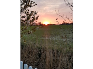 Sonnenuntergang, Blick vom Diekster Huus