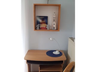 kleine Büronische im Wohnzimmer