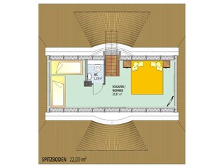 Grundriss Spitzboden